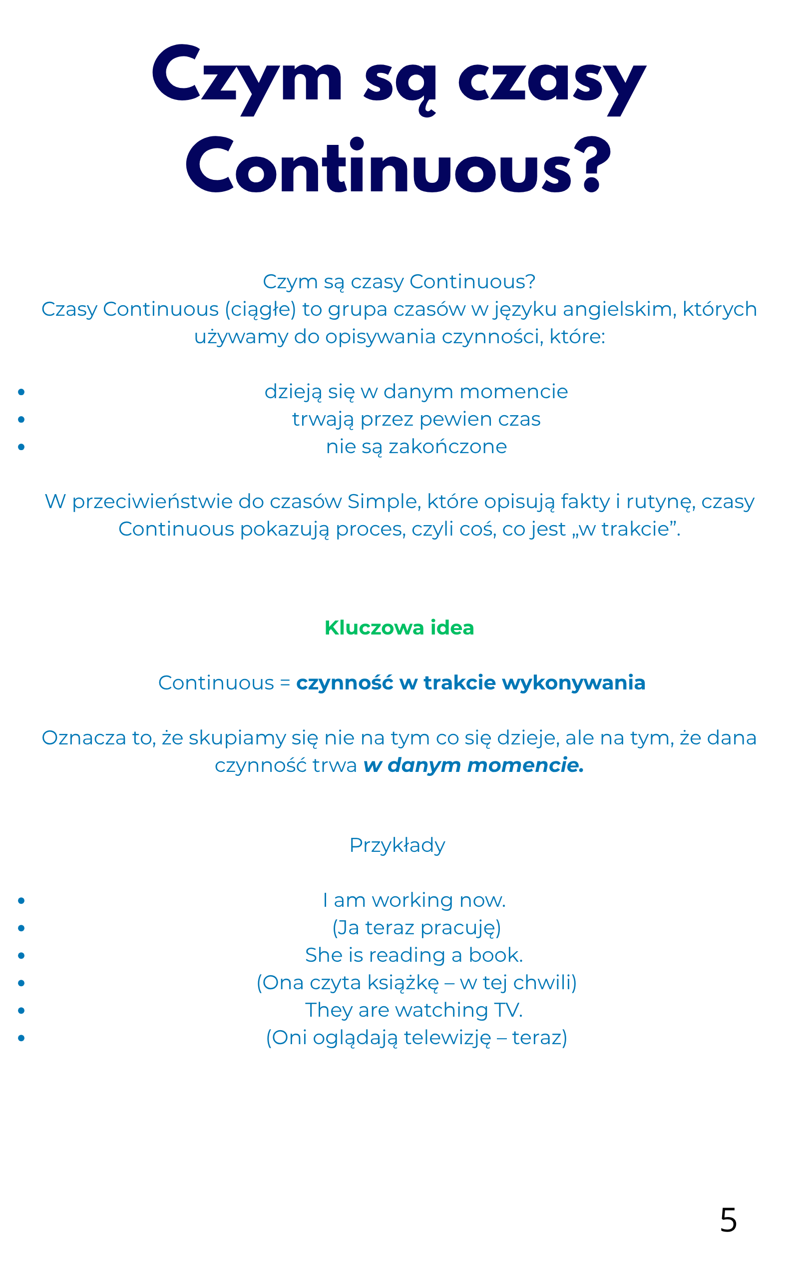 Wszystkie czasy Continuous - e-book.