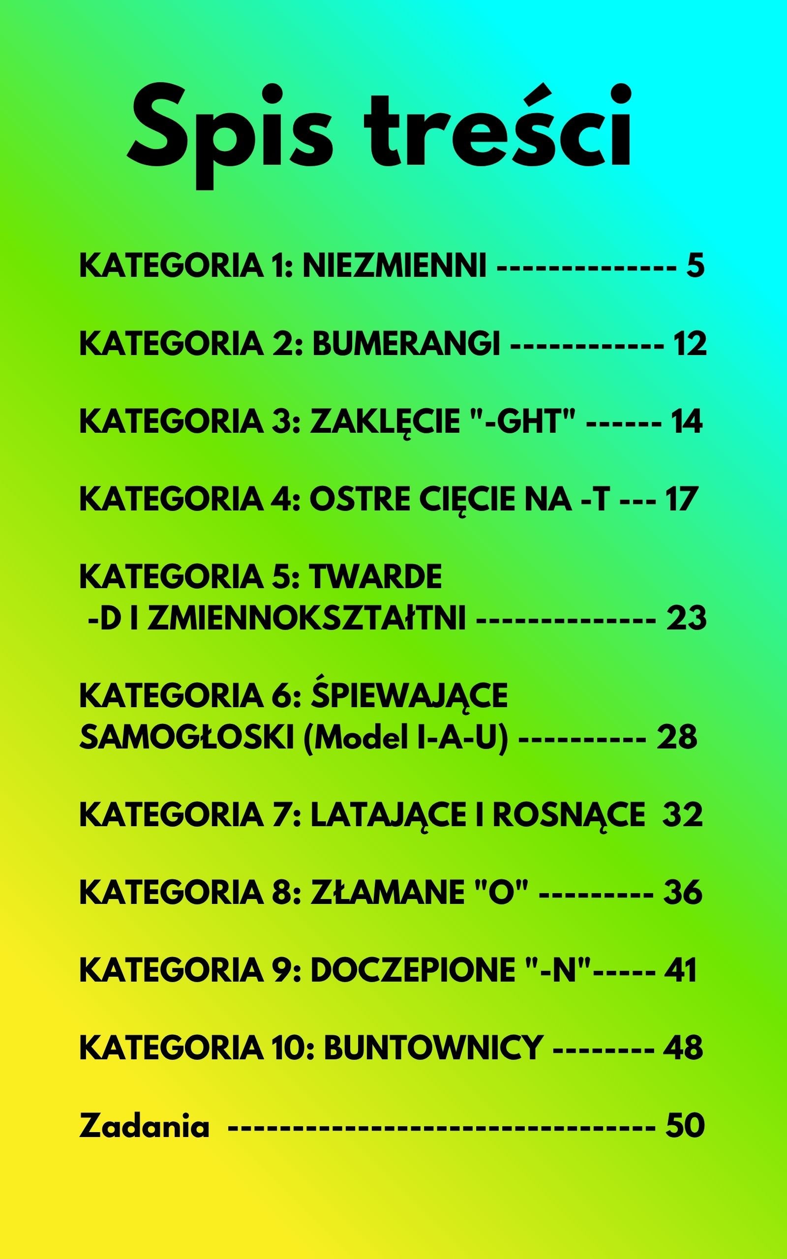 100 czasowników nieregularnych z ćwiczeniam i podziałem na grupy - e-book.