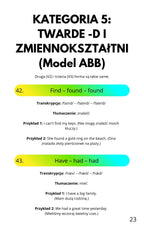 100 czasowników nieregularnych z ćwiczeniam i podziałem na grupy - e-book.